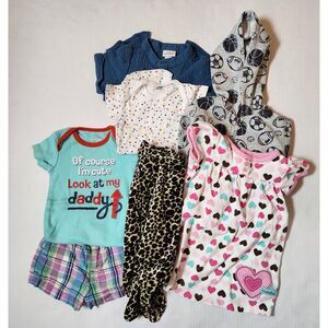 Mixed Baby & Toddler Clothing Lot – Boys & Girls – Assorted Sizes – 7 Pieces